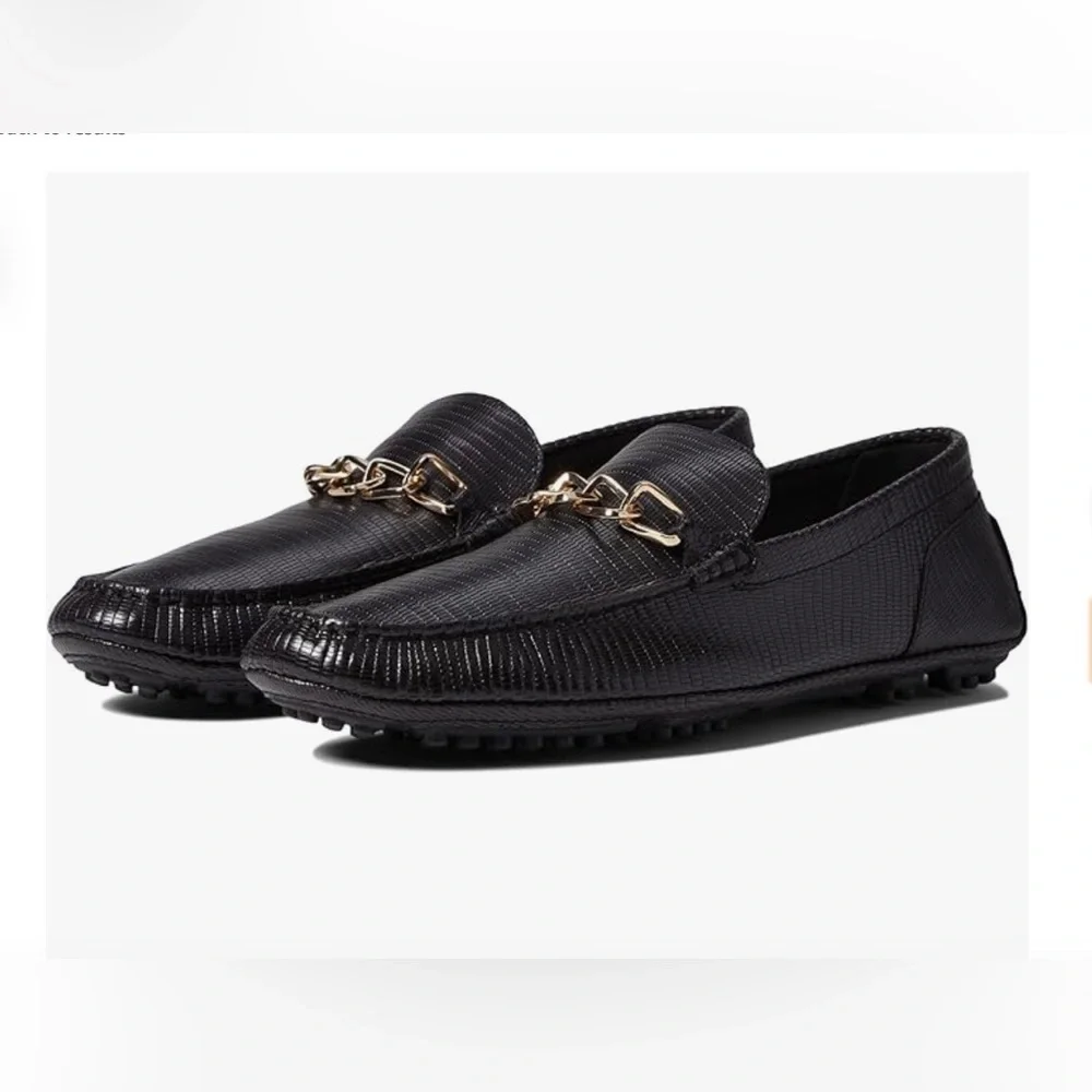 NWOB Aldo Davinch Lizard Embossed Driving Shoe